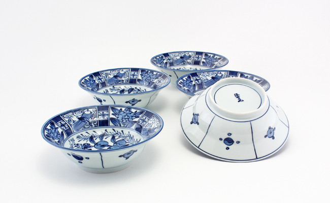 源右衛門窯 染付芙蓉手 鉢 器 食器 取鉢 サラダ 小鉢 染付 有田焼 A280