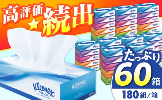 クレシア クリネックス ティッシュ【全3回定期便(2ヵ月に1回