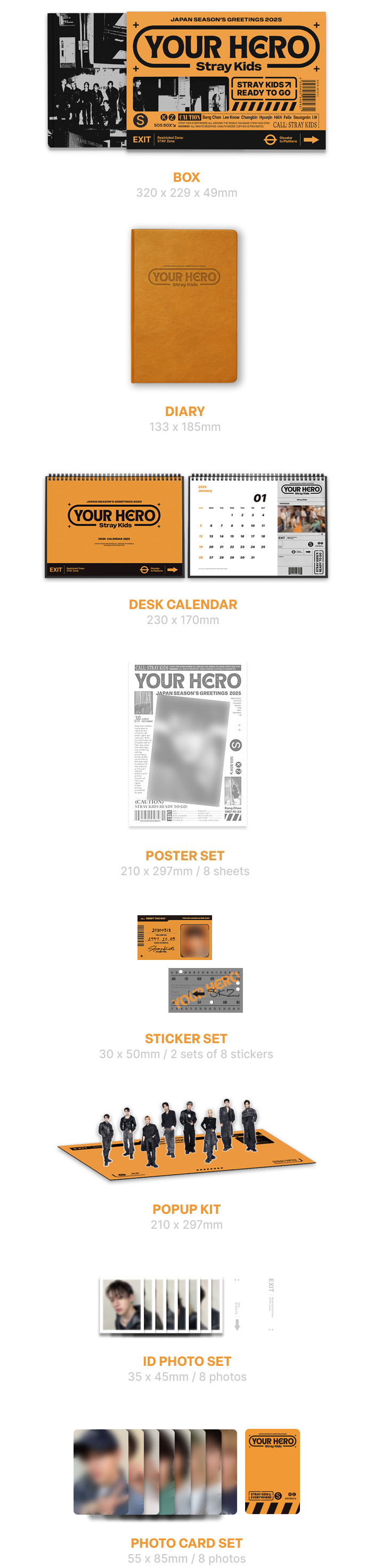 Stray Kids JAPAN SEASON'S GREETINGS 2025 “Your Hero”」発売決定