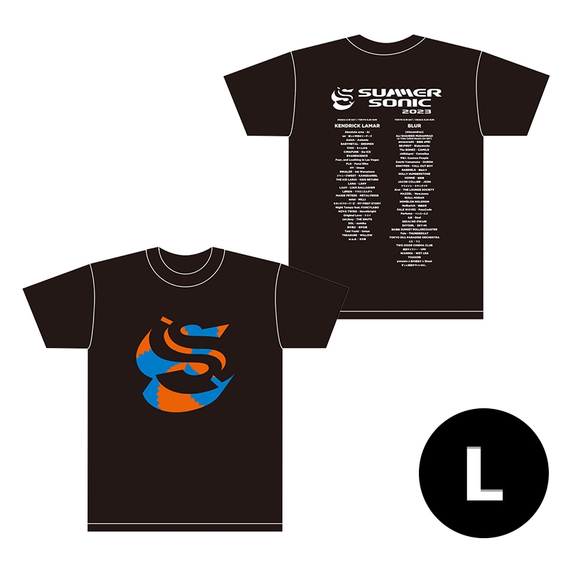 SロゴTシャツ （L）ブラック : SUMMER SONIC | HMV&BOOKS online - SS23145