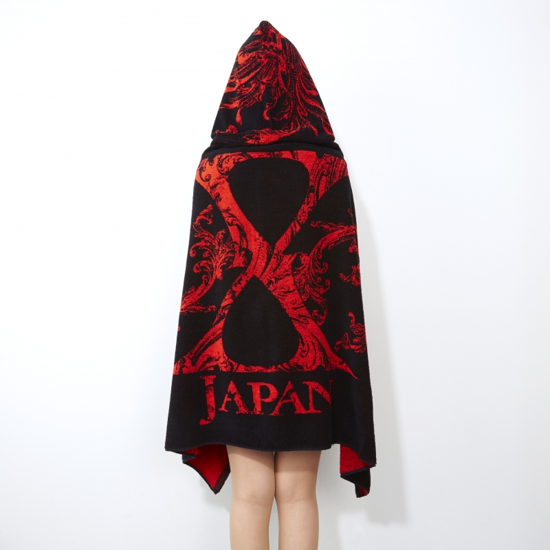 X JAPAN フード付きビッグタオル/ 「X JAPAN WORLD TOUR 2015-2016 IN