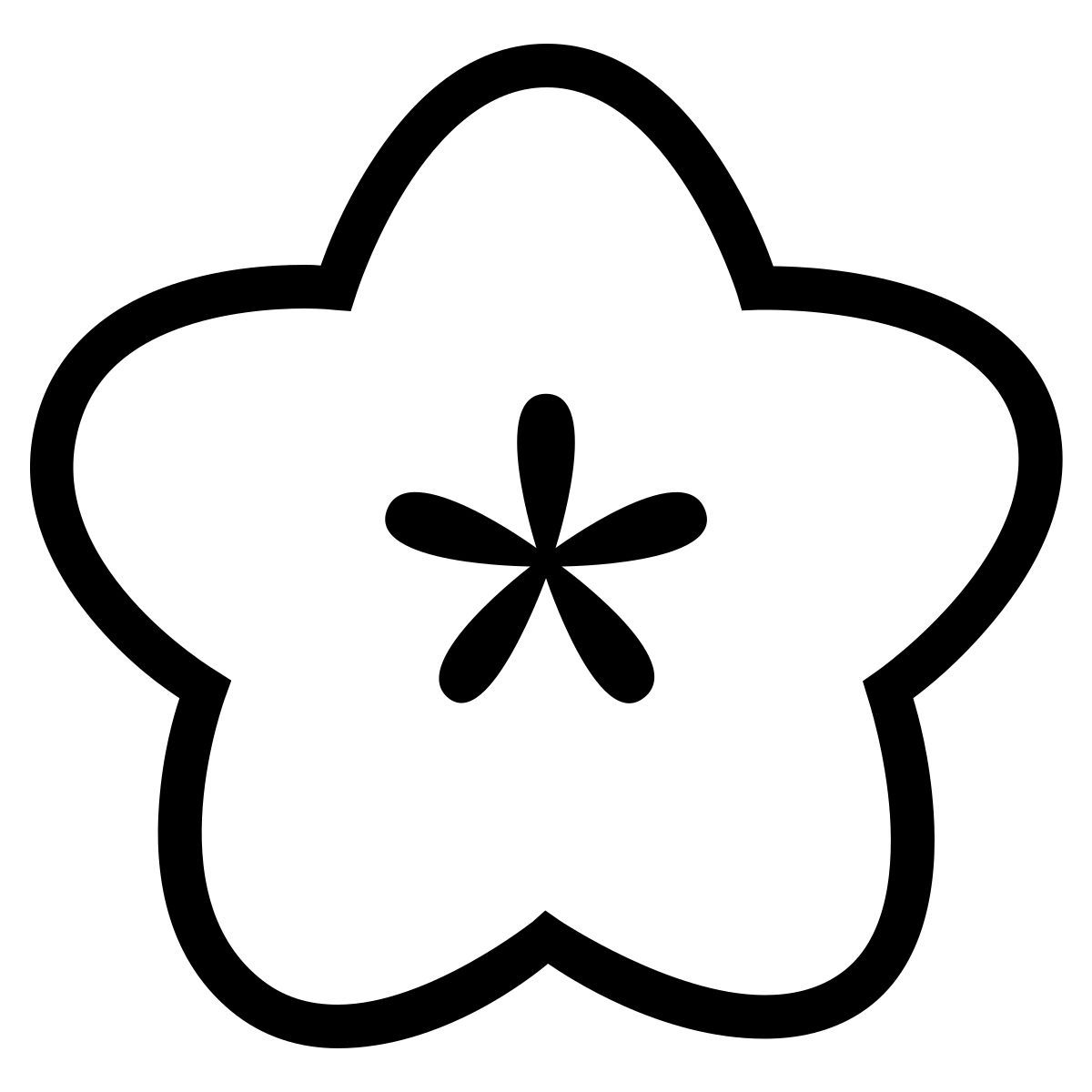 Flower icon in iOS Style