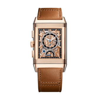 Rose Gold Men Watch Manual winding Reverso Tribute Chronograph