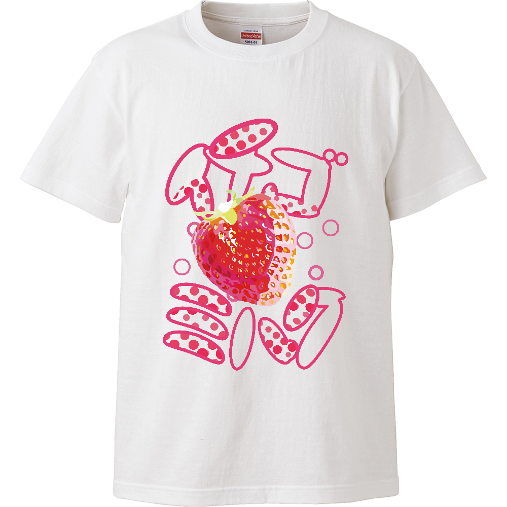 イチゴミルクTシャツハイクオリティーTシャツの商品購入ページ