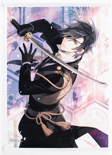 刀剣乱舞 二周年記念祝画B2タペストリー 燭台切光忠 ﾄｳｹﾝﾗﾝﾌﾞﾆｼｭｳﾈﾝｷﾈﾝ