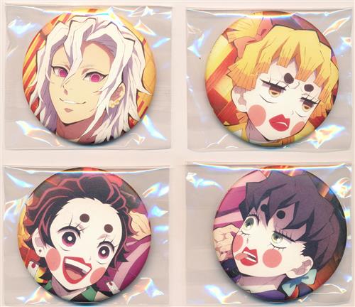 未開封】鬼滅の刃 遊郭編 和風缶バッジ4個セット 【アニメイト BD/DVD