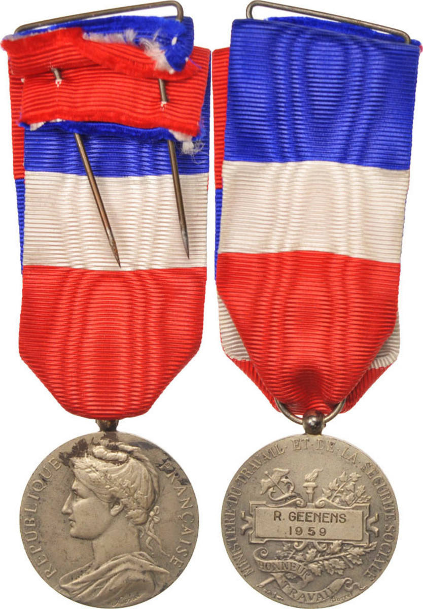 France Medal 1959 Médaille d'honneur du travail, Business