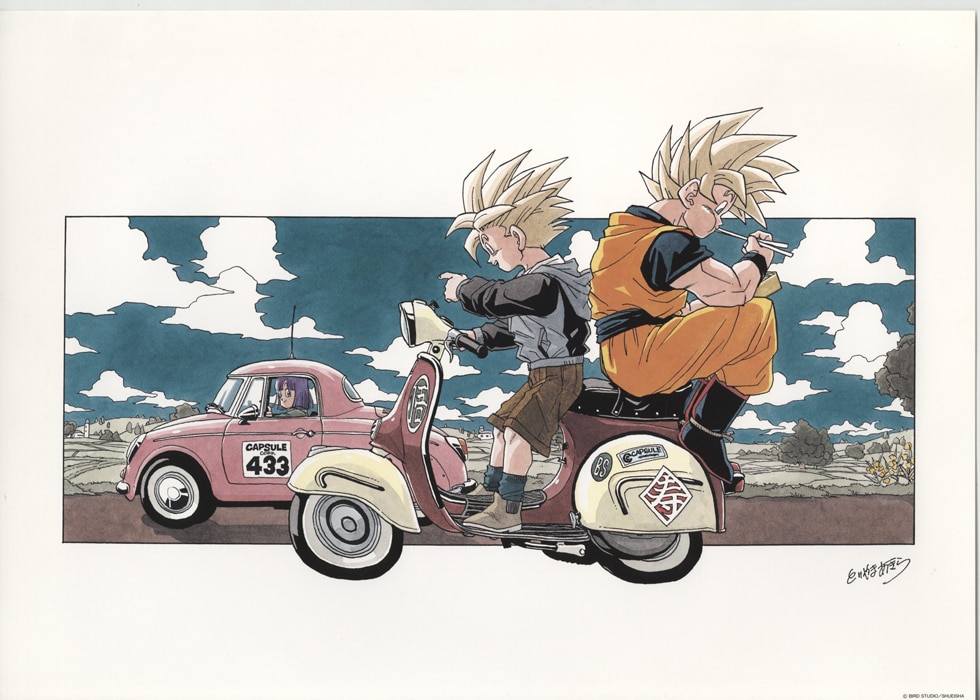 鳥山明 カラー複製イラスト B