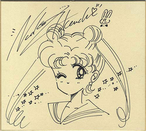 武内直子直筆色紙「美少女戦士セーラームーン」うさぎ