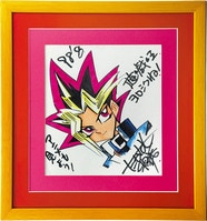わたなべひろし 直筆カラー色紙「魔法のプリンセスミンキーモモ」