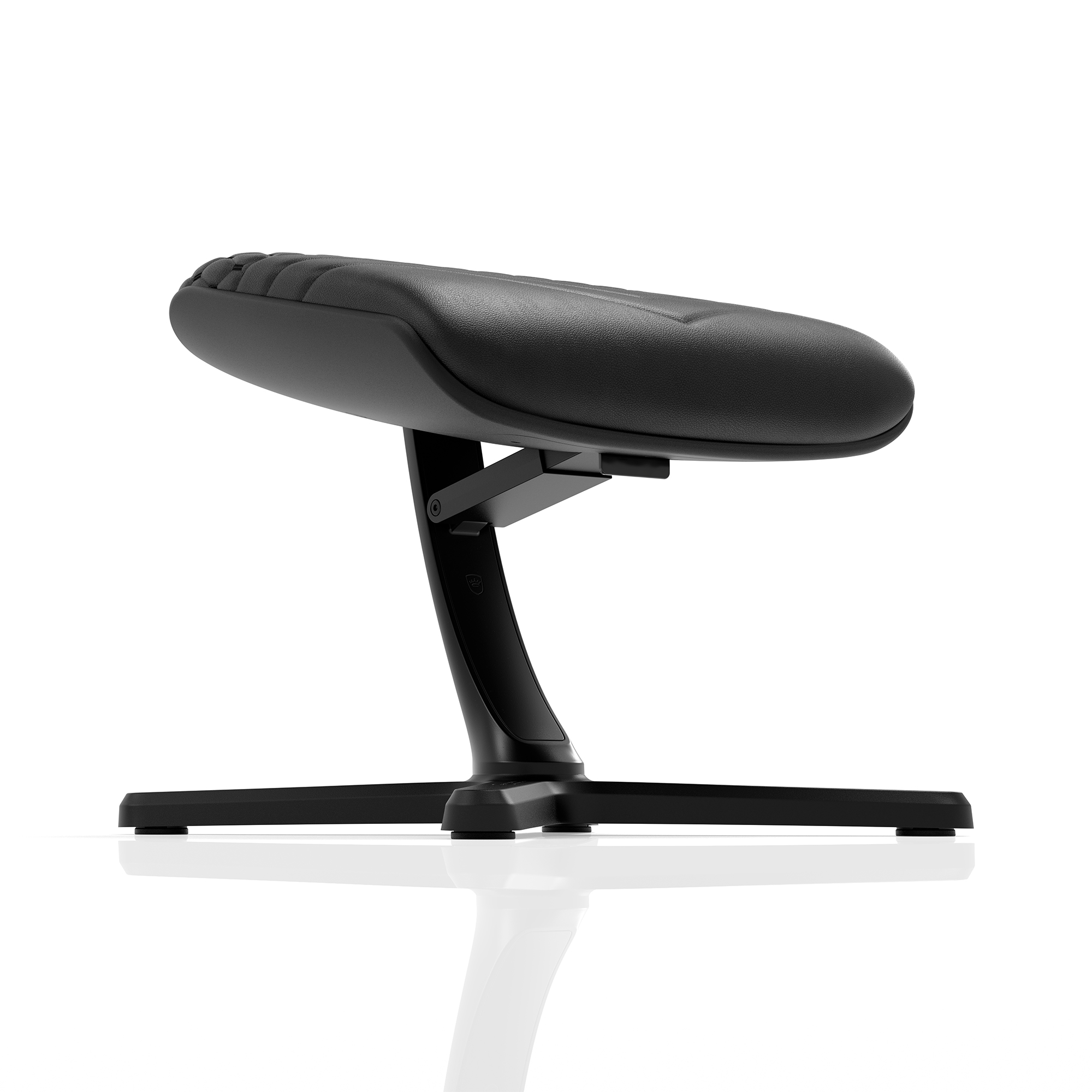 noblechairs Footrest 2 - Real Leather Black | noblechairs
