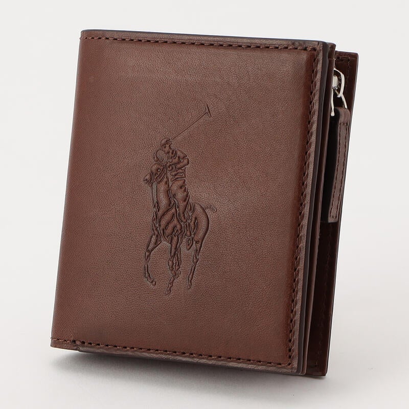 POLO RALPH LAUREN（紳士雑貨） 【Emboss Big Pony】Lファスナー札入れ