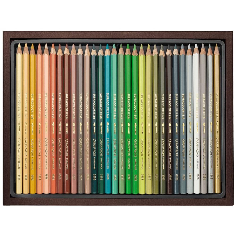 CARAN D'ACHE/カランダッシュ】スプラカラー30周年・限定60色木箱セット