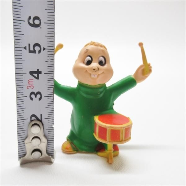 アルビンとチップマンクス 1980年代 PVCフィギュアトイ セオドア ドラマーA