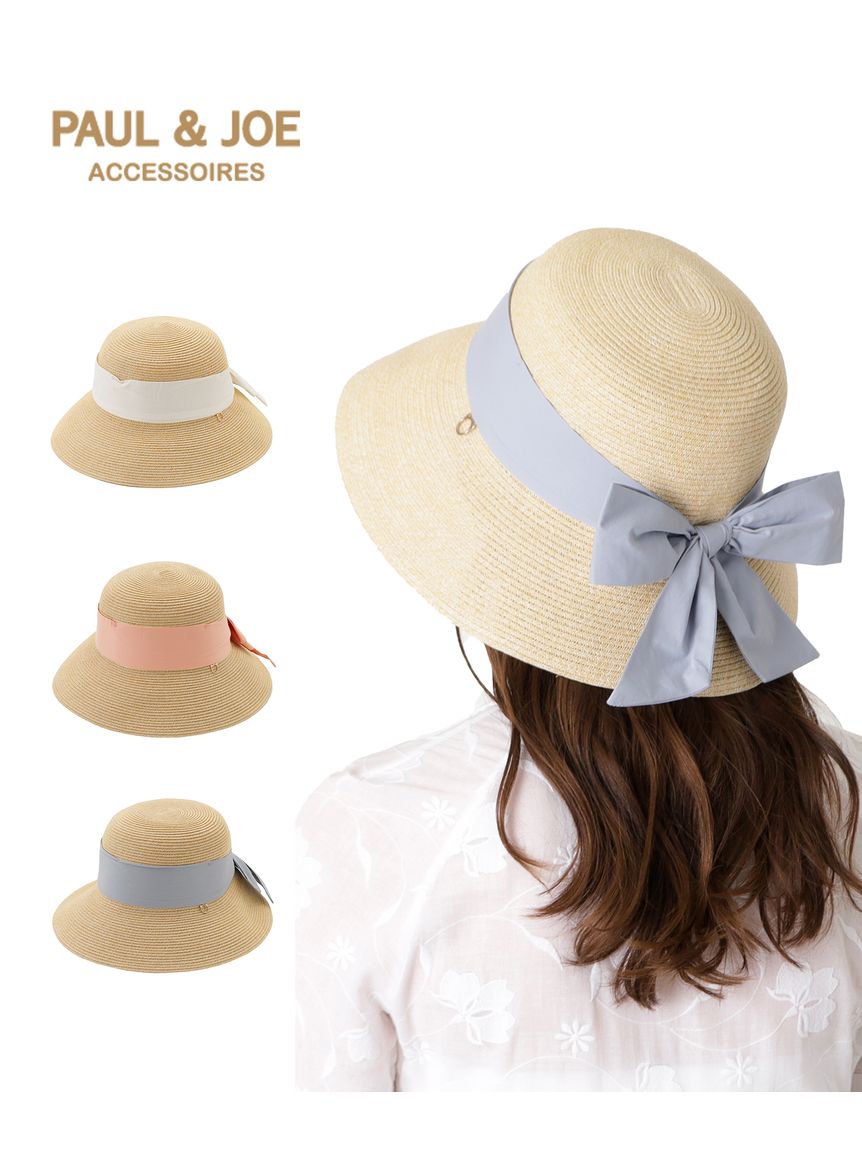 帽子】ポール & ジョー (PAUL & JOE ACCESSOIRES) リボン巻きハット 広