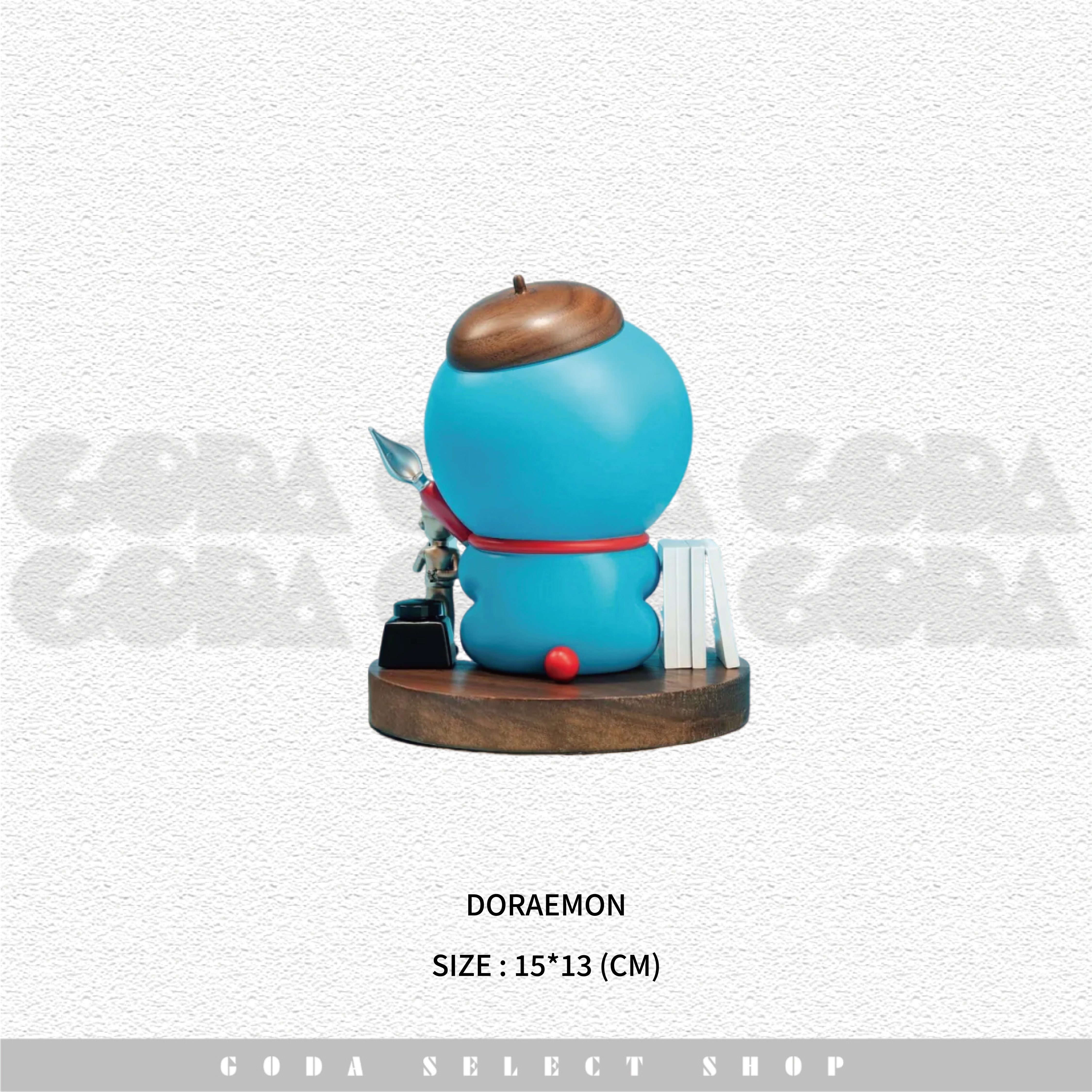 限量500隻) Doraemon Wooden Sculpture 哆啦A夢原木雕塑木雕100%哆