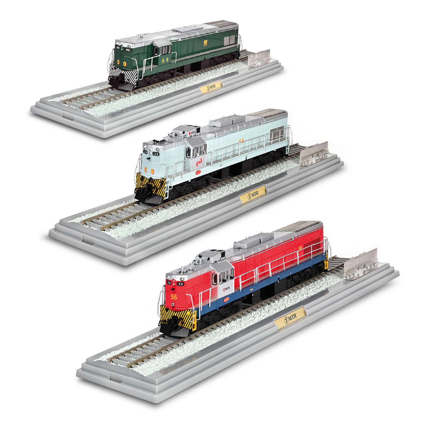 HOゲージ 香港MTR G16機関車 港鐵網上商店> 1:87 G16型號機車– 59號（客運綠色塗裝）