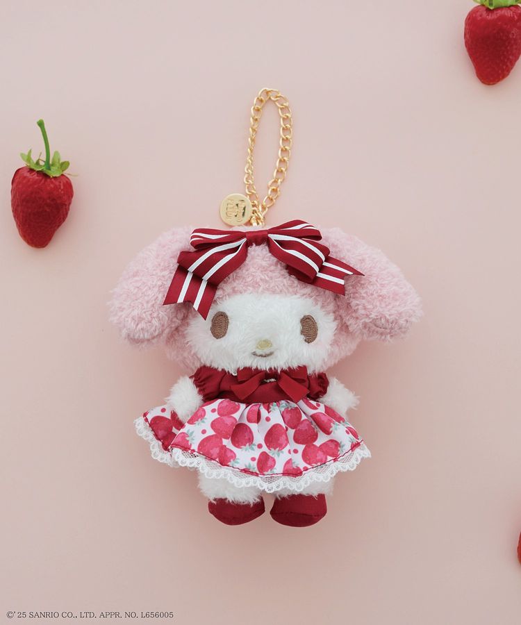 マイメロディ MyMelody メゾンドフルール いちご新聞 マスコットチャーム