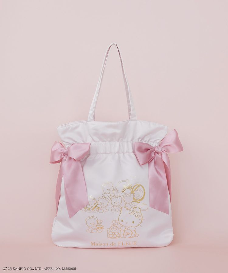 ハローキティ ダブルリボントートバッグ/Maison de FLEUR（メゾン ド