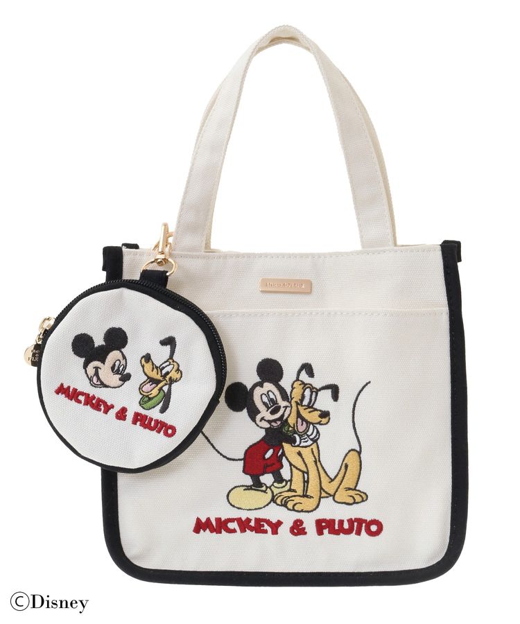 Mickey/Pluto/ポーチ付ショルダー/Maison de FLEUR（メゾン ド