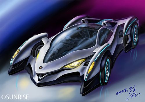 新世紀GPXサイバーフォーミュラ] マシンデザイン河森正治が描き