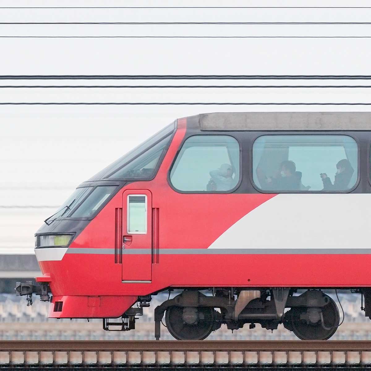 名鉄1000系「パノラマsuper」（3次車）ク1015（リニューアル車）の側面