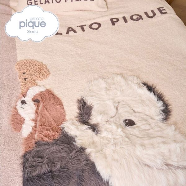 ジェラートピケ スリープ CAT柄 プリント毛布 ジェラピケ gelato pique
