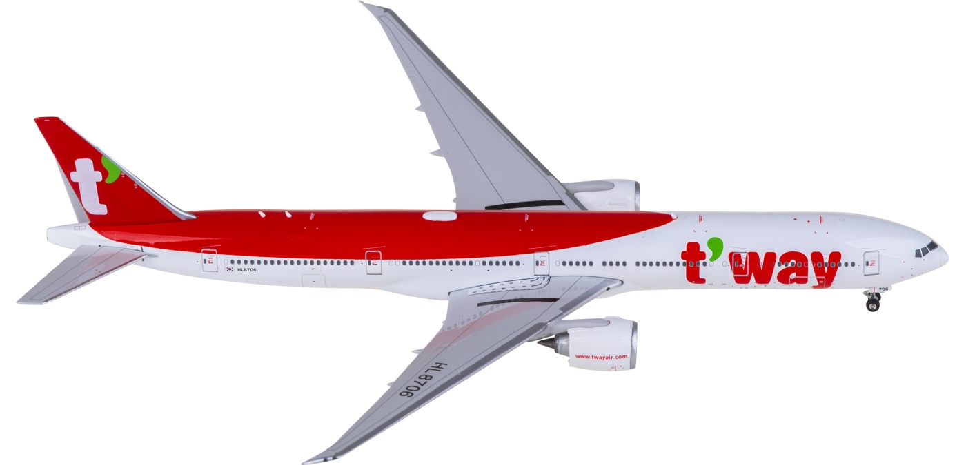 PH11990 TwayAir Boeing 777-300ER HL8706 Phoenix 1:400 -飞机模型世界