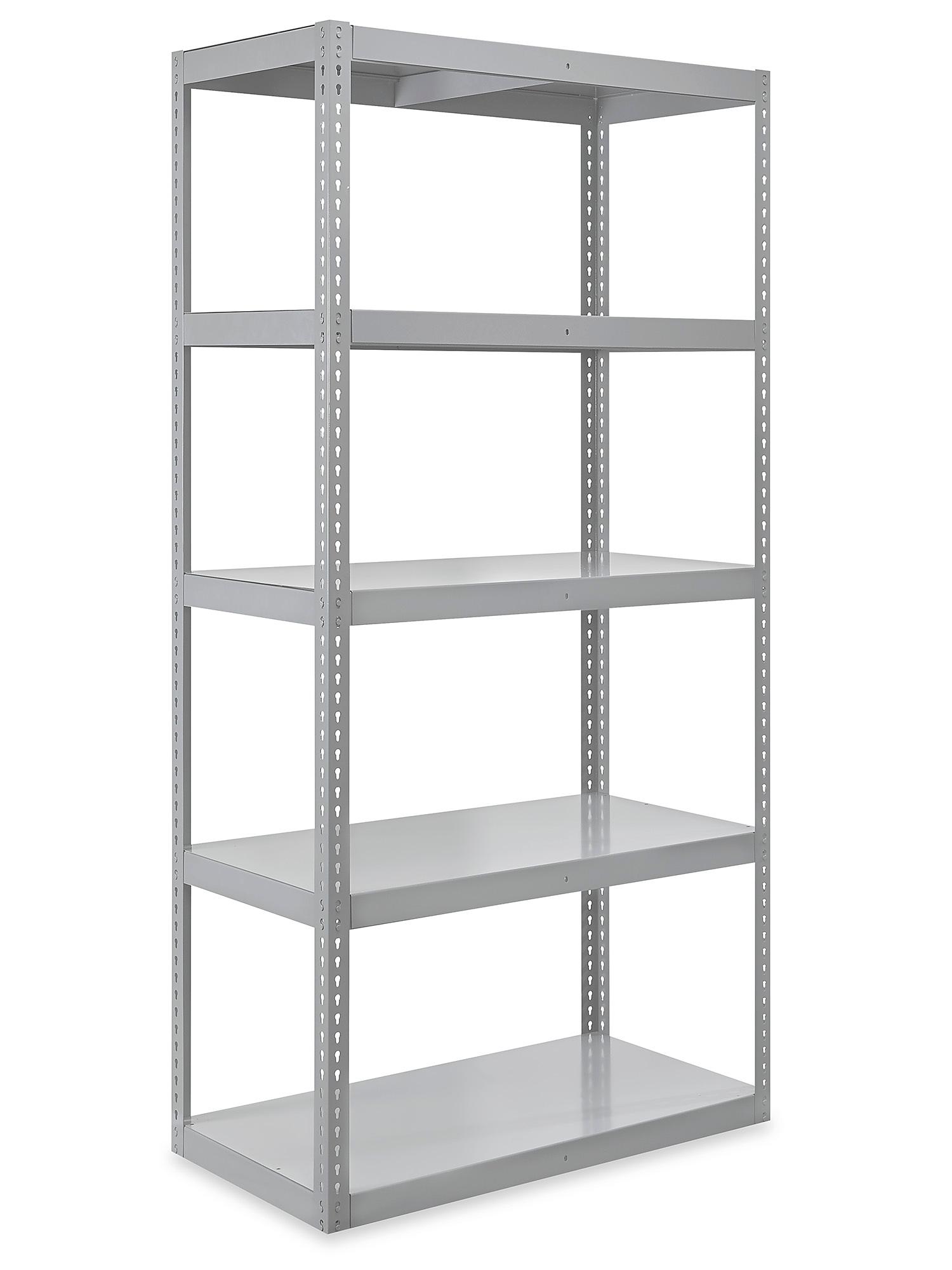 Heavy-Duty Steel Shelving - 48 x 24 x 96