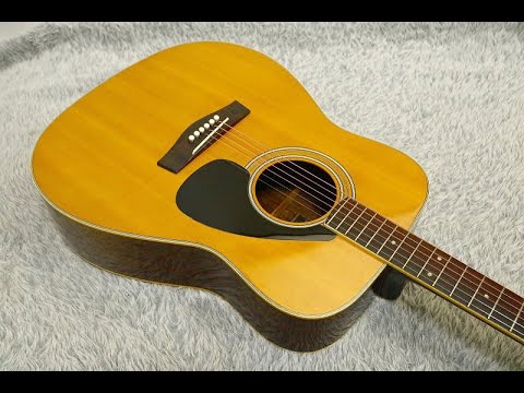 1970' made Vintage Acoustic Guitar Yamaha FG-350J Rare Black | Reverb