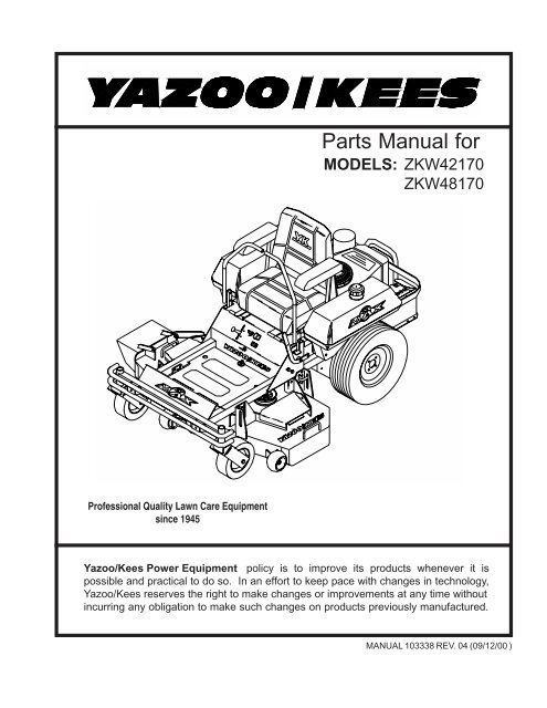 ipl, zkw42170, zkw48170, 2000-09, zero turn: consumer - Klippo