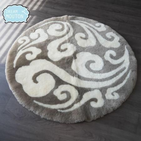 チベットラム フルスキン毛皮 1匹サイズ約95x60cm ブラウン｜ドリーム