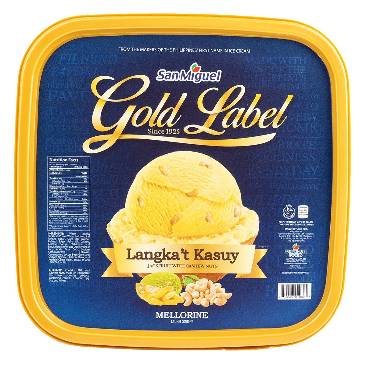 Get San Miguel Gold Label Langka't Kasuy Ice Cream 50.72 oz
