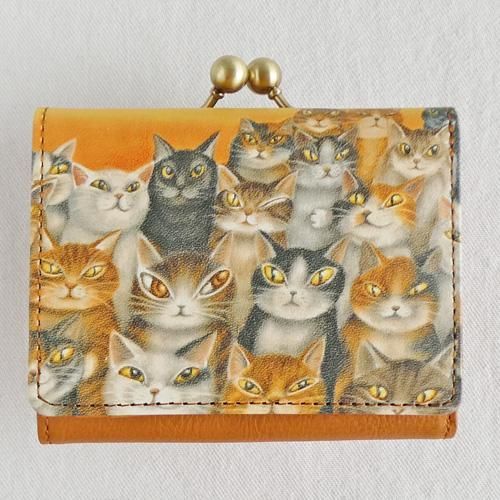 猫のダヤン がま口三つ折り福財布【ねこの島】 - 猫雑貨・猫グッズ 猫