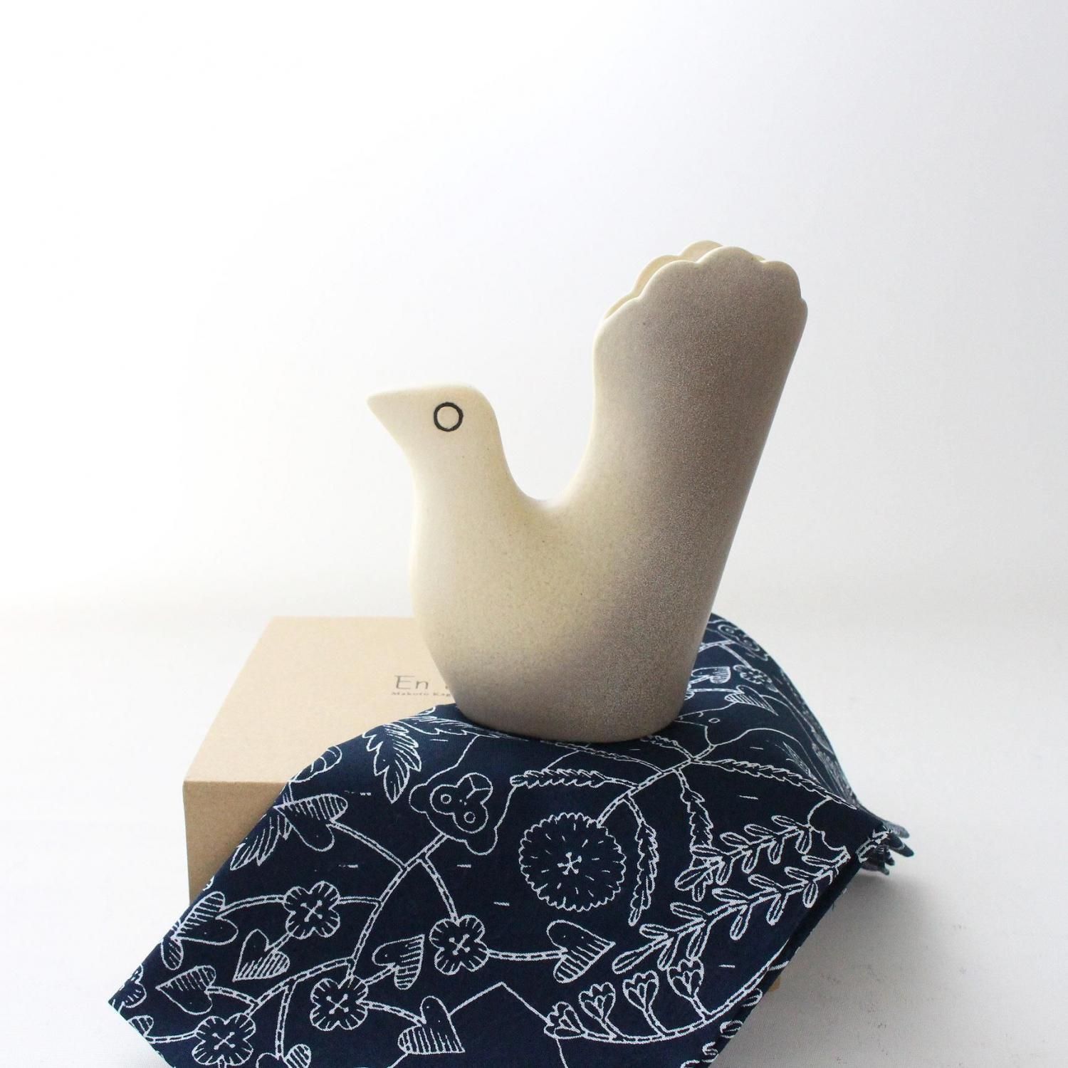 Keramikstudion×鹿児島睦 / En Liten Van（小さな友達）Bird（トリ）グレー