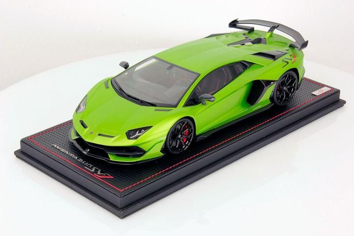 1/18 MR Lamborghini Aventador SVJ Verde Alceo - 【MR BBR MakeUp