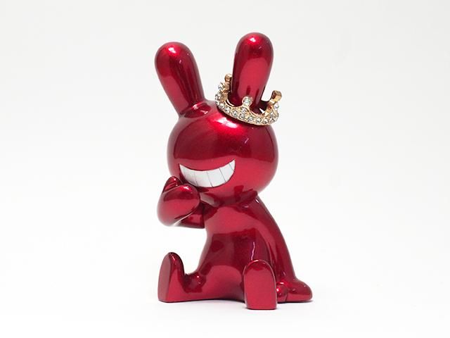 □BLACK RABBiT お座り＋王冠 Candy Red - BLACKRABBiT WEB SHOP