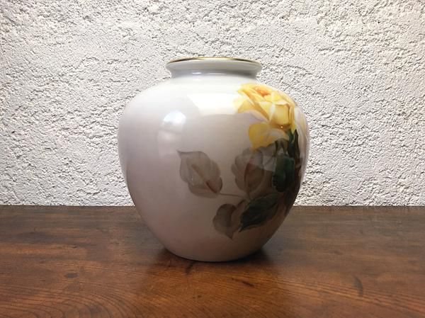 花瓶 花器 ノリタケ 壺 ローズ φ18×D18 cm 直径直径