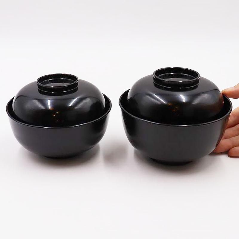 黒塗り 真塗 四つ椀 昭和 和食器 普段使い おもてなし アンティーク