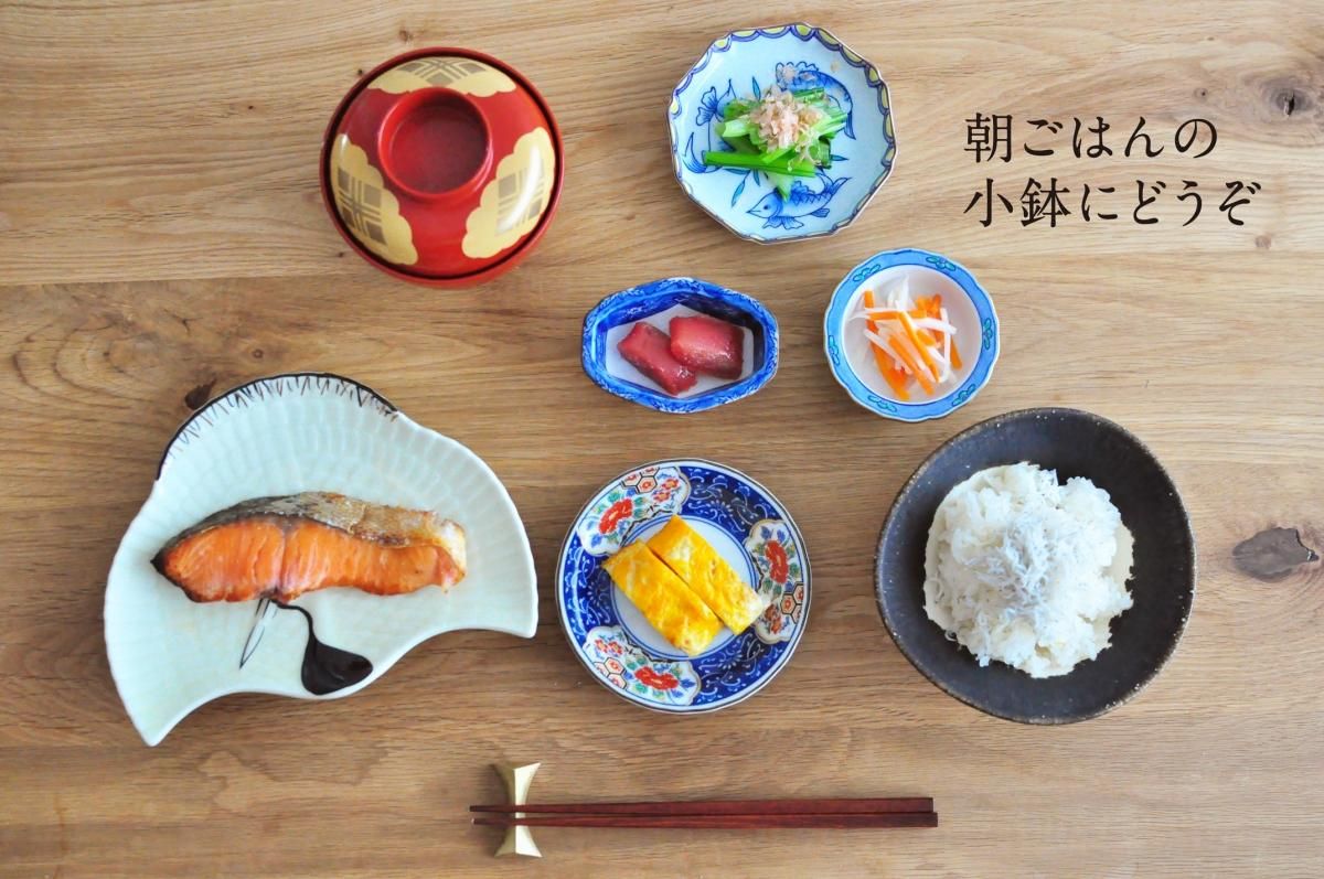 巻物 花型高台蓋物 φ16cm デッドストック 波佐見・有田焼 | threetone