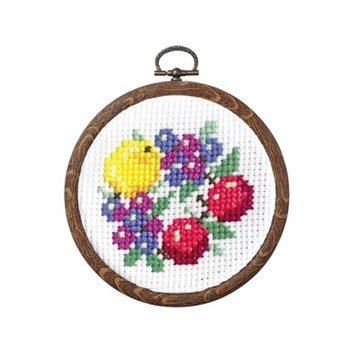 オリムパス 刺繍キット クロスステッチ 額付 初級 ブルーベリーの