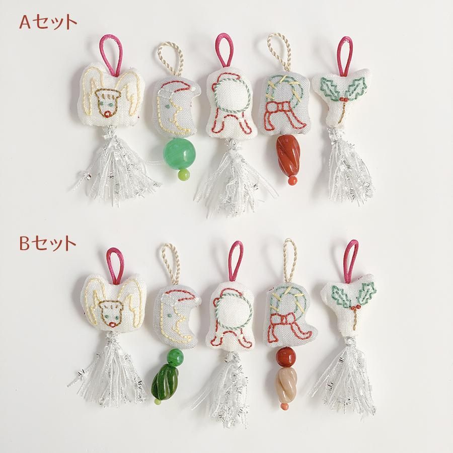 手刺繍オーナメントの通販 | クリスマス | クロヤギシロヤギ