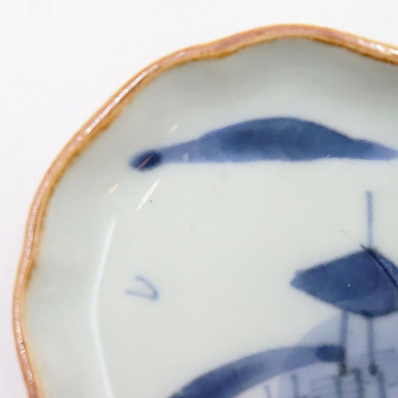 アンティーク豆皿 大正時代の繊細な手描き柄