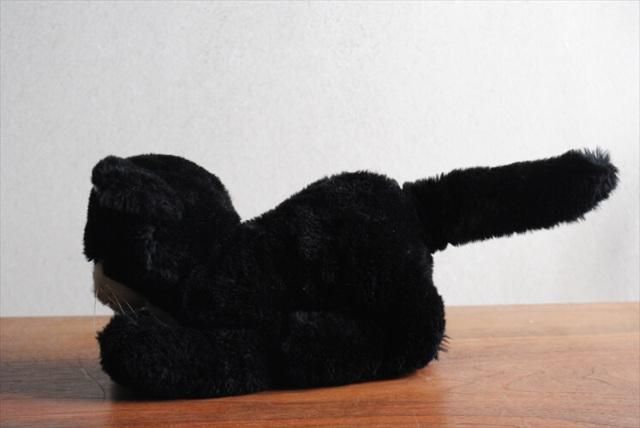 シュタイフ 西ドイツ製 ヴィンテージ 黒猫 ぬいぐるみ