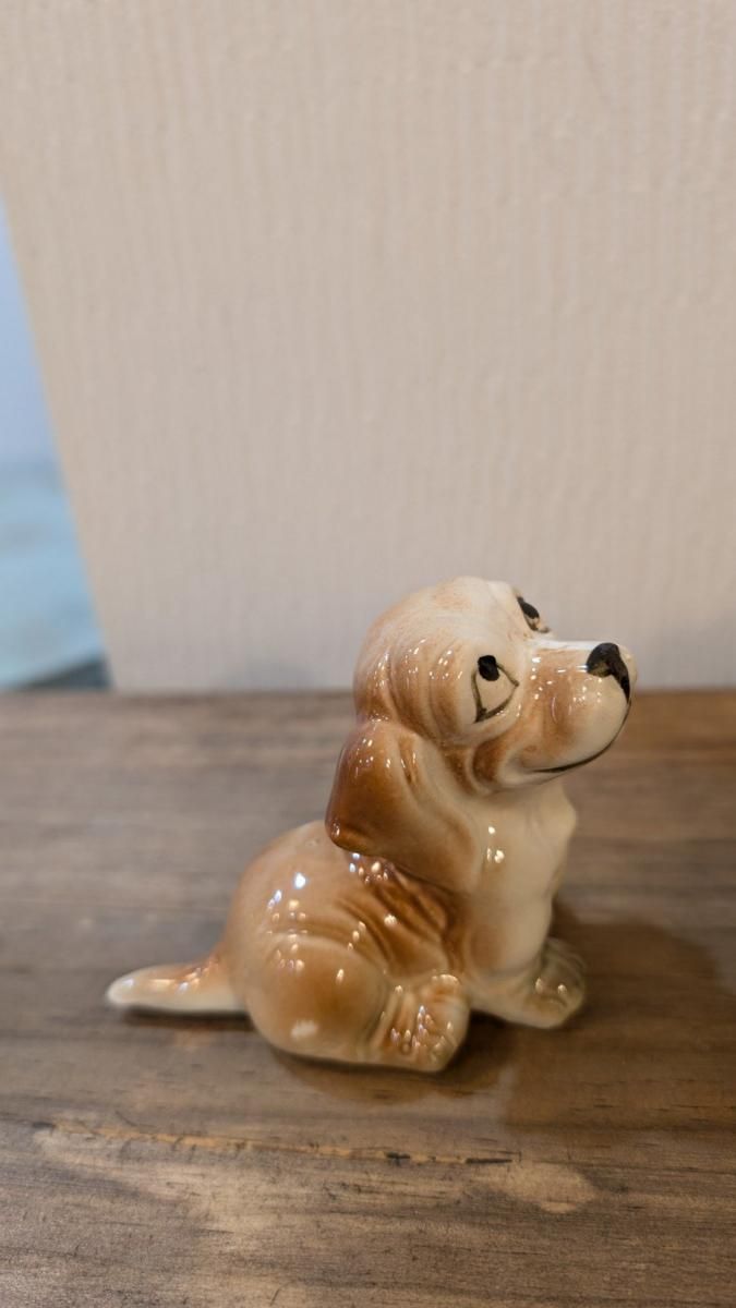 ヴィンテージオランダ製 可愛いビーグル犬陶器フィギュア
