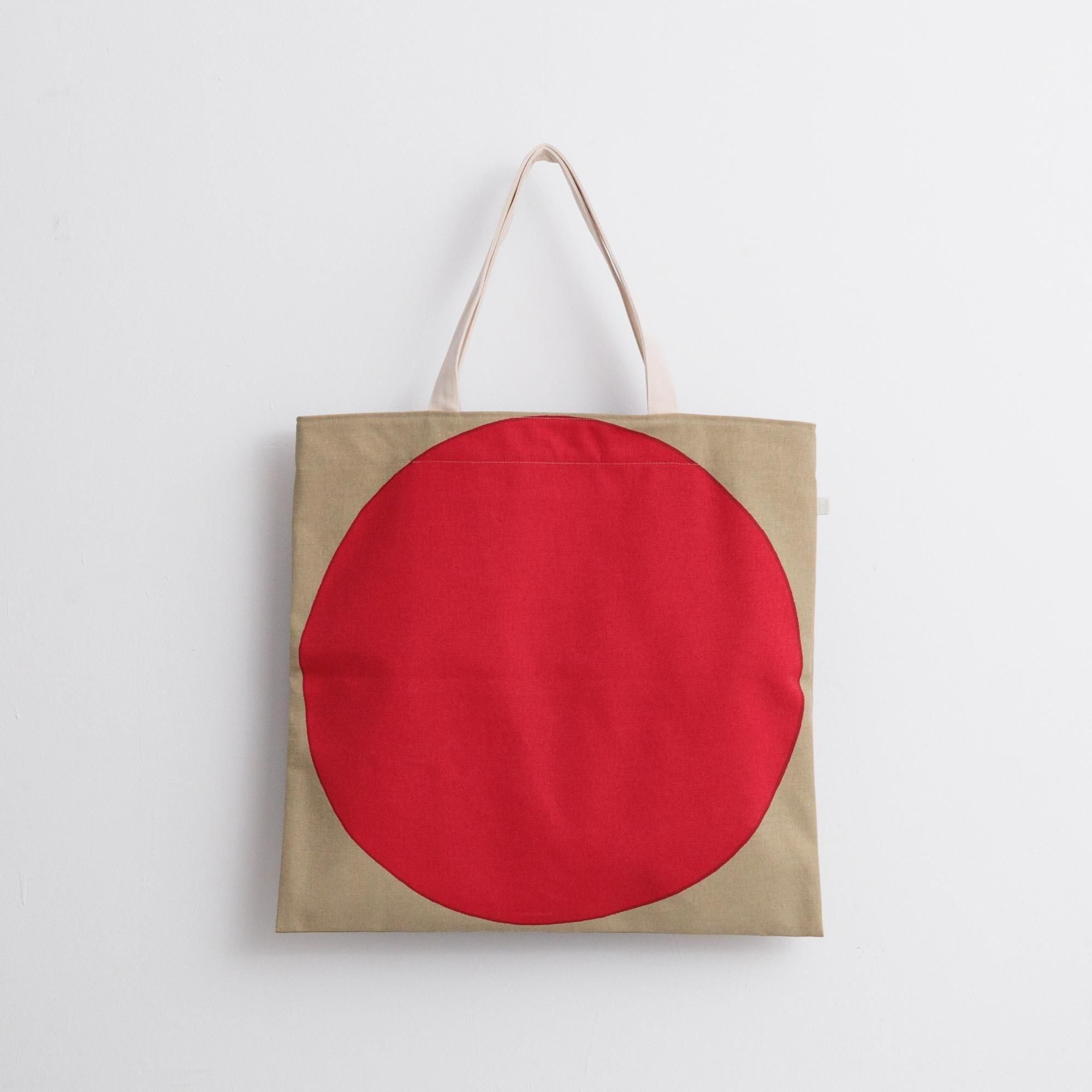 La+h / ラス 8号帆布ヒュージドットトート KOB-2N (navy/red) 【15周年