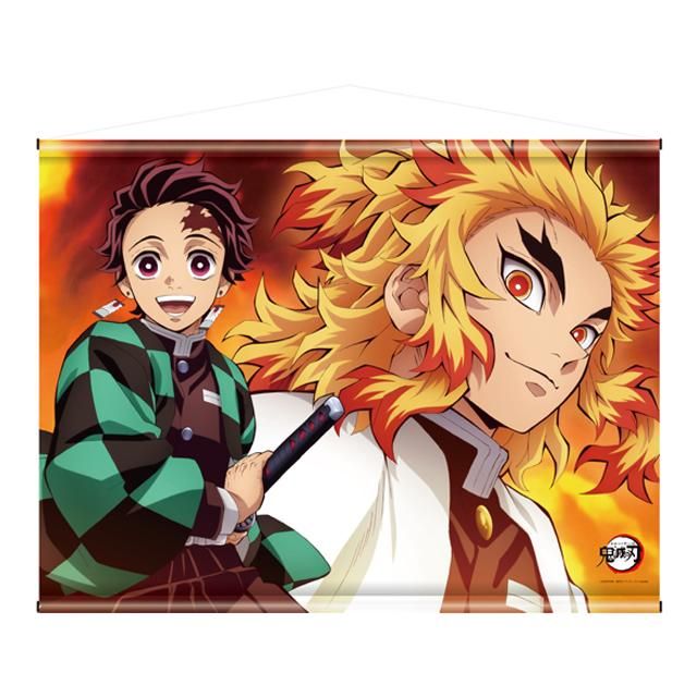 アニメ「鬼滅の刃」 タペストリー 竈門炭治郎と煉獄杏寿郎 - Pアニメ