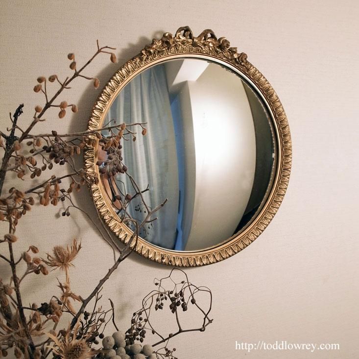 魔女の眼をもつ凸面鏡/Antique Convex Mirror - Todd Lowrey Antiques