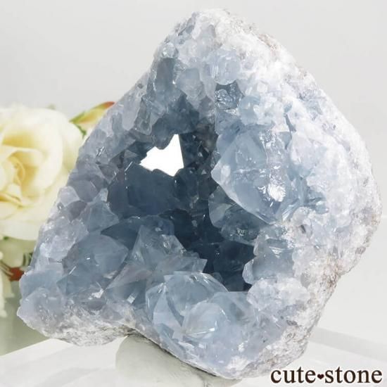 マダガスカル産 セレスタイトの原石（クラスター）184g - cute stone -