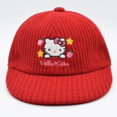 ハローキティ Hello Kitty ニットキャップ レッド 赤 キッズ ジュニア